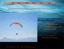 Tablet Screenshot of paraglidingalaska.com